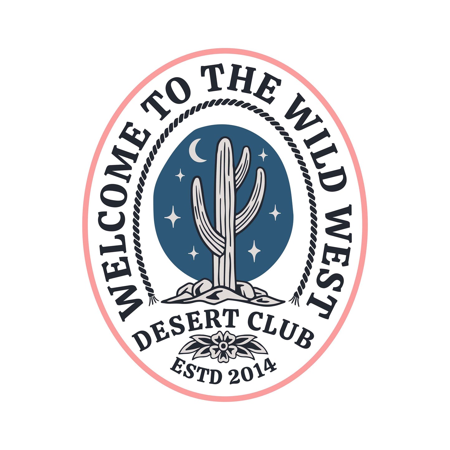 Welcome To The Wild West Cactus Western Coaster