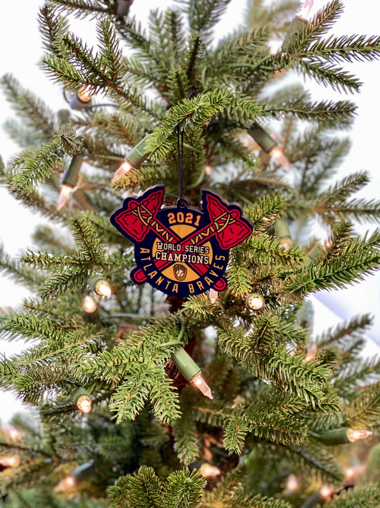 Atlanta Braves Christmas Ornament