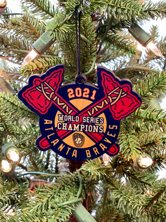Atlanta Braves Christmas Ornament