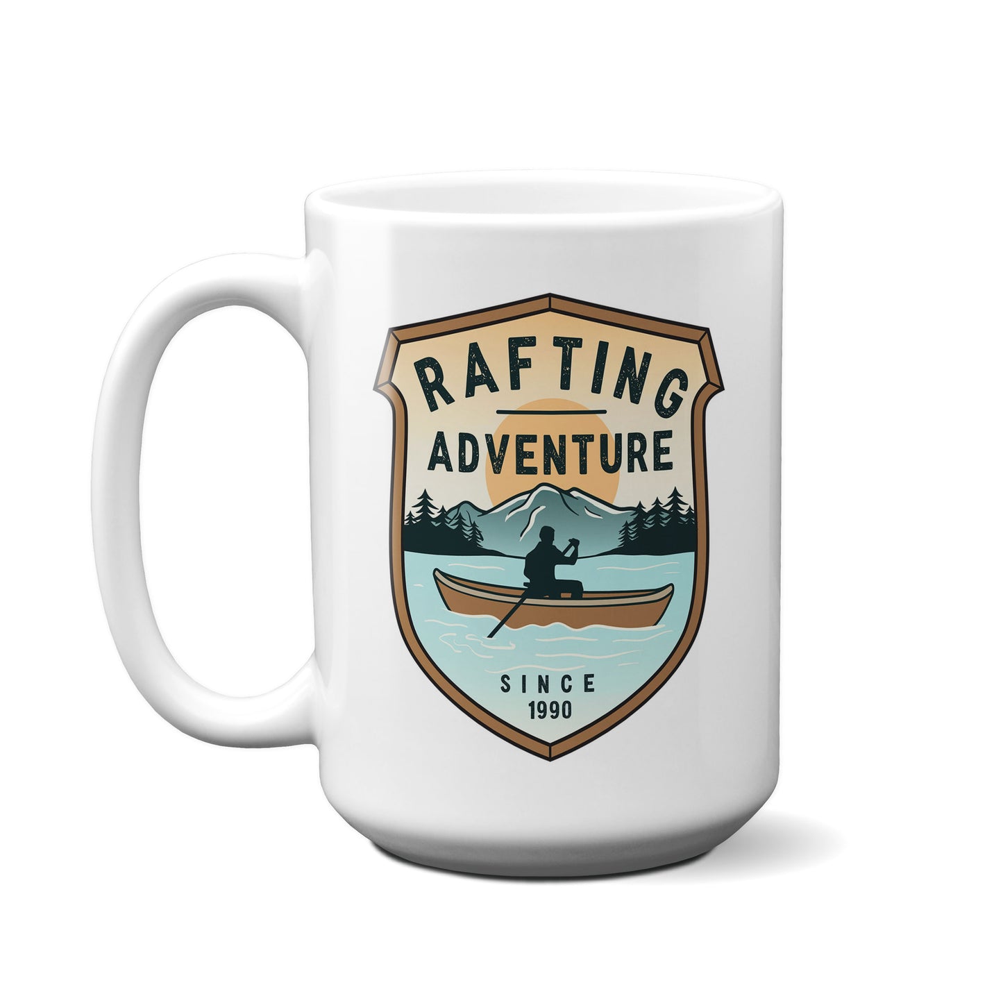 Rafting Adventure Badge Mug