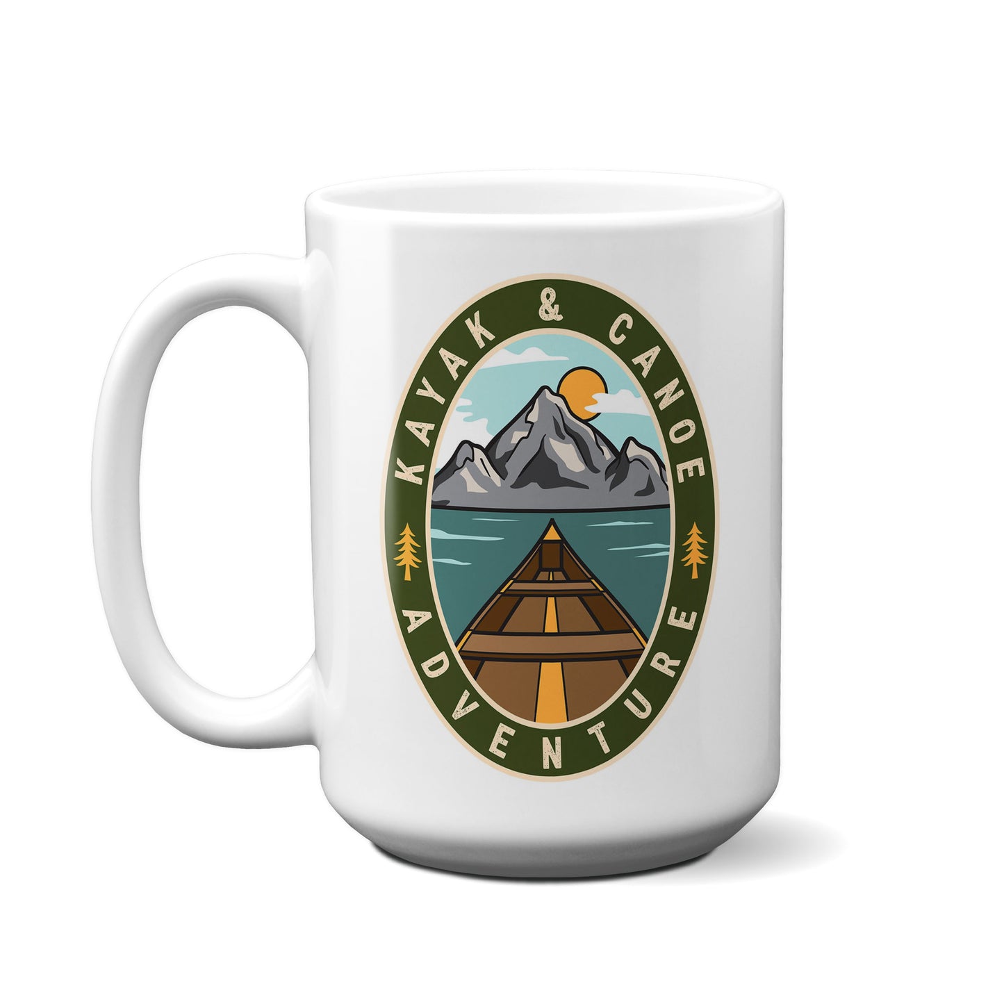Kayak & Canoe Adventure Badge Mug