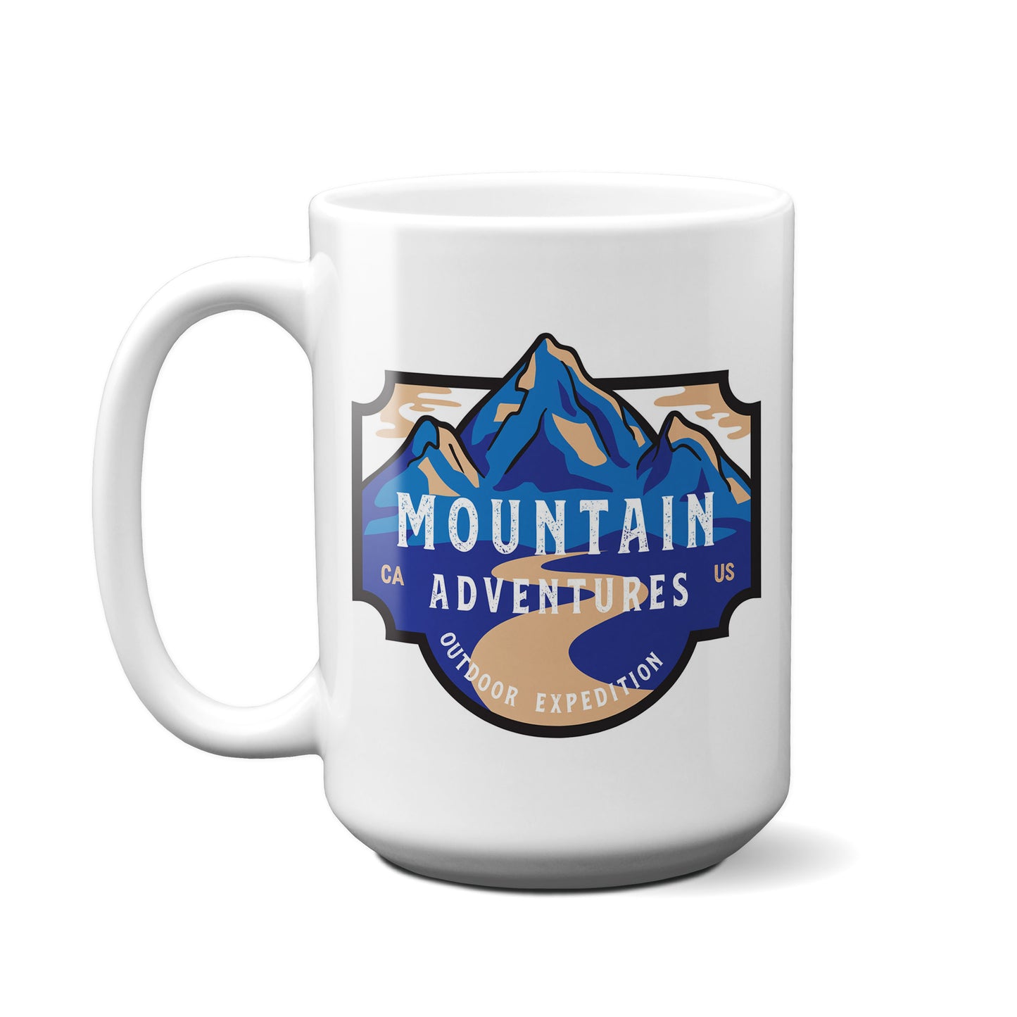 Mountain Adventures Badge Mug