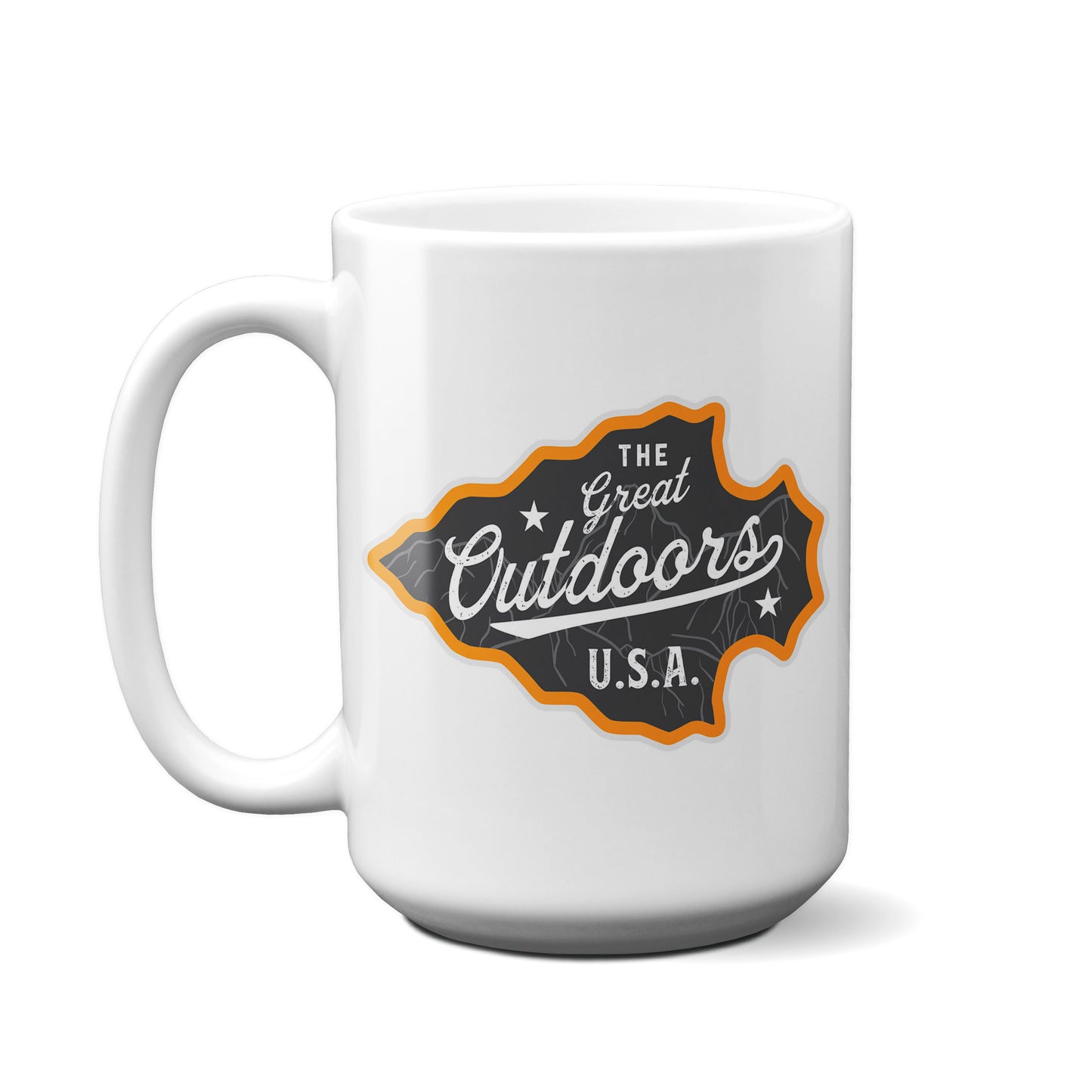 The Great Outdoors USA Badge Mug