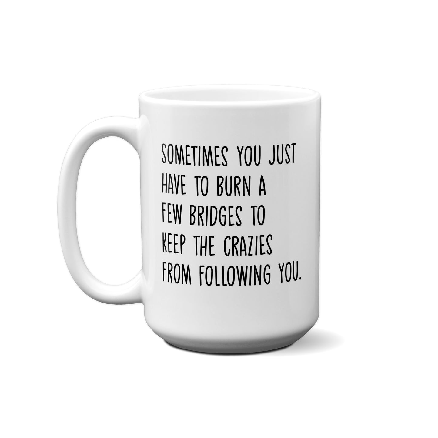 Sometimes You Have To Burn A Few Bridges..... Quote Mug