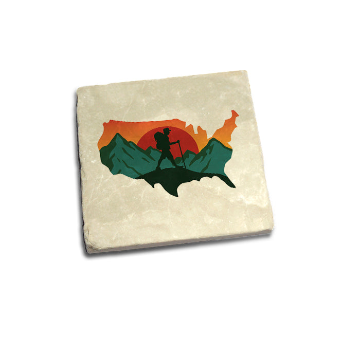 USA Hiking Badge Coaster