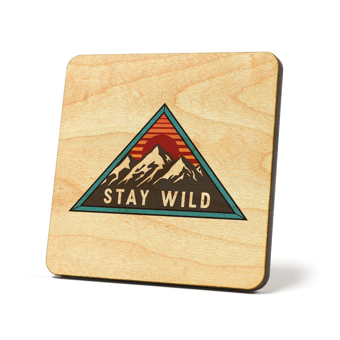Stay Wild Badge Coaster