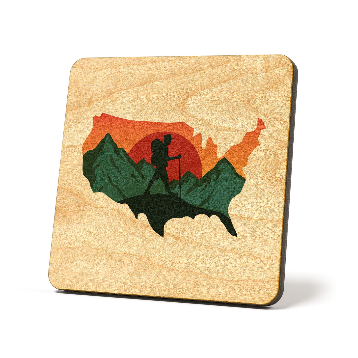 USA Hiking Badge Coaster