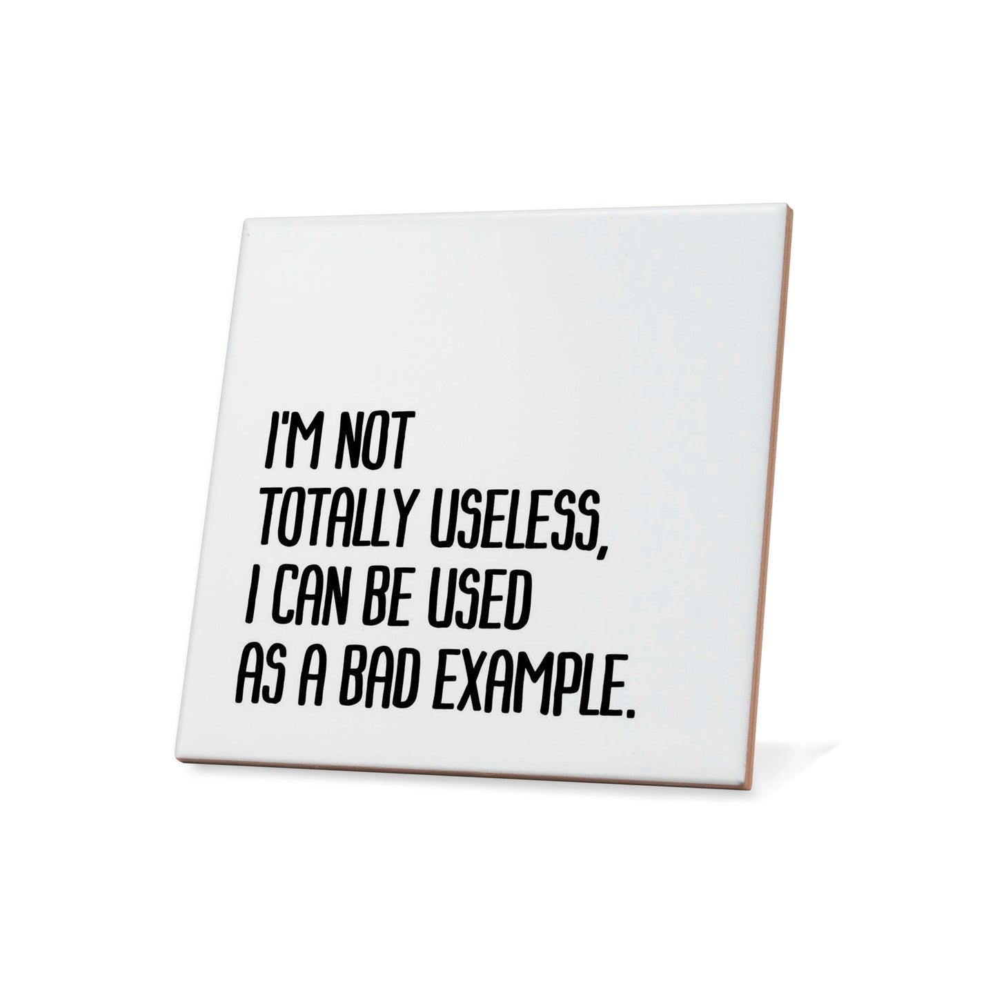 I'm not totally useless, I can be used as a bad example. Quote Coaster