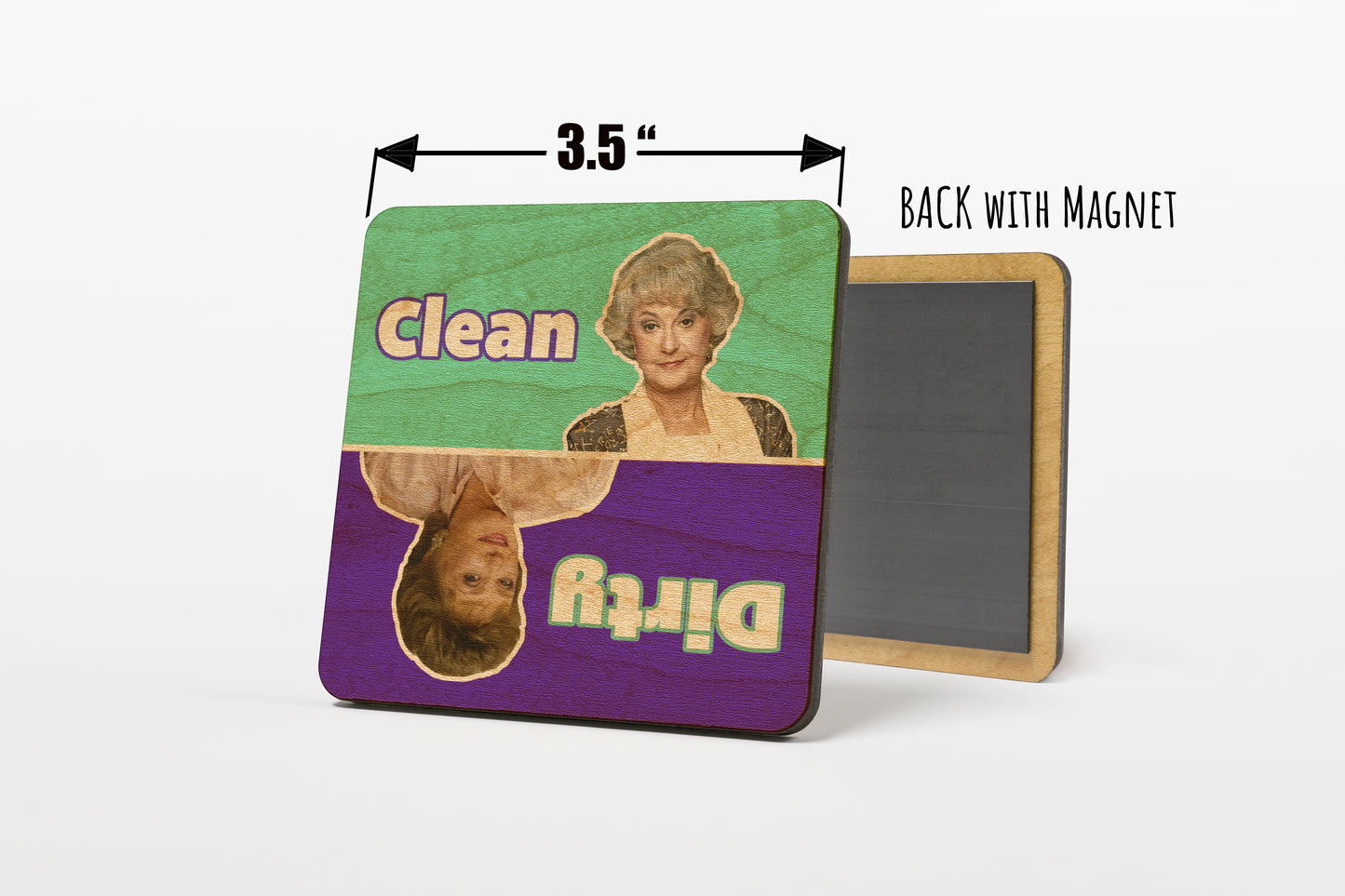 Golden Girls - Blanche and Dorothy Dirty Clean Dishwasher Magnet