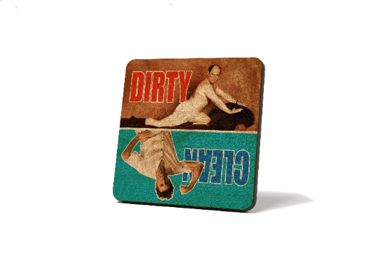 Seinfeld - George and Kramer Dirty Clean Dishwasher Magnet