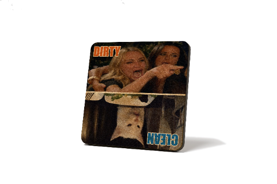 Women Yelling at Cat meme Dirty Clean Dishwasher Magnet