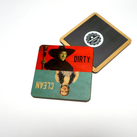 Wizard of Oz Dirty Clean Dishwasher Magnet