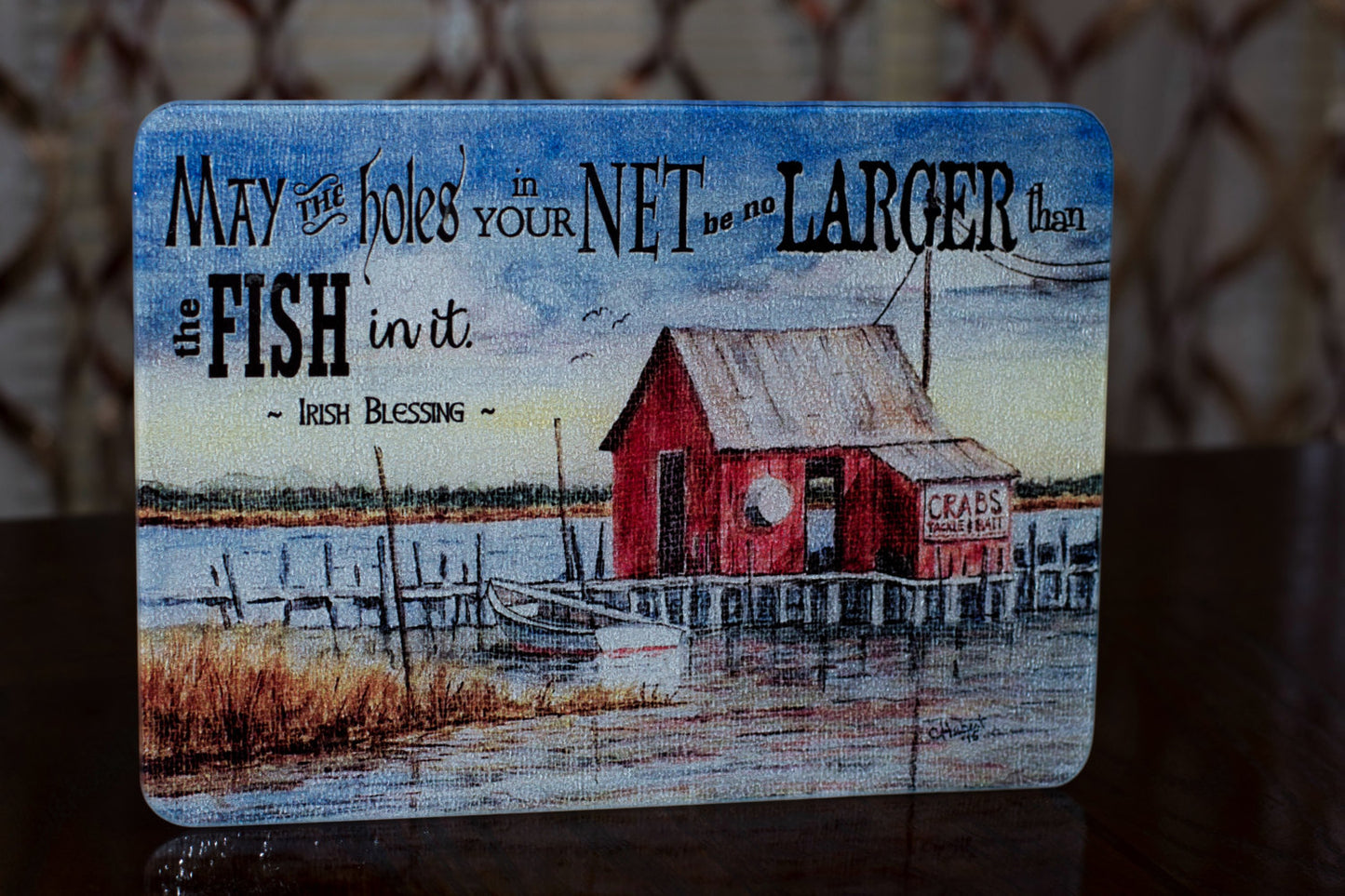 Fishing Pier Cutting Board