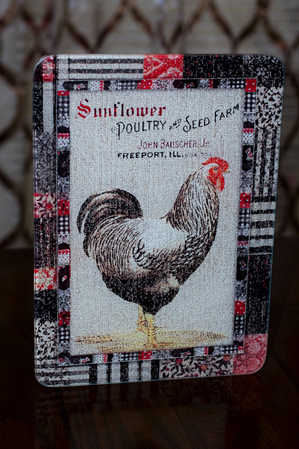 Country Chicken Cutting Board