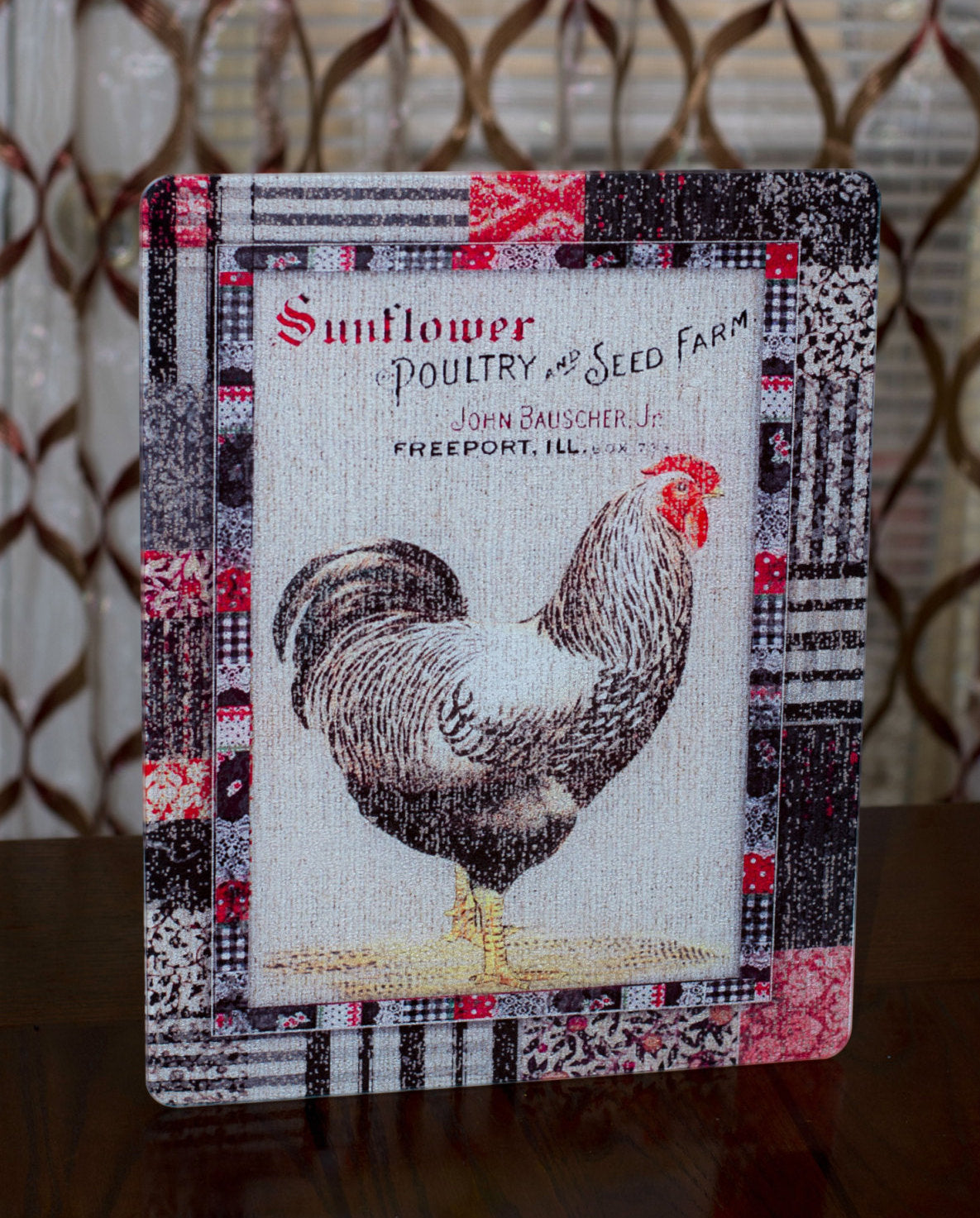 Country Chicken Cutting Board