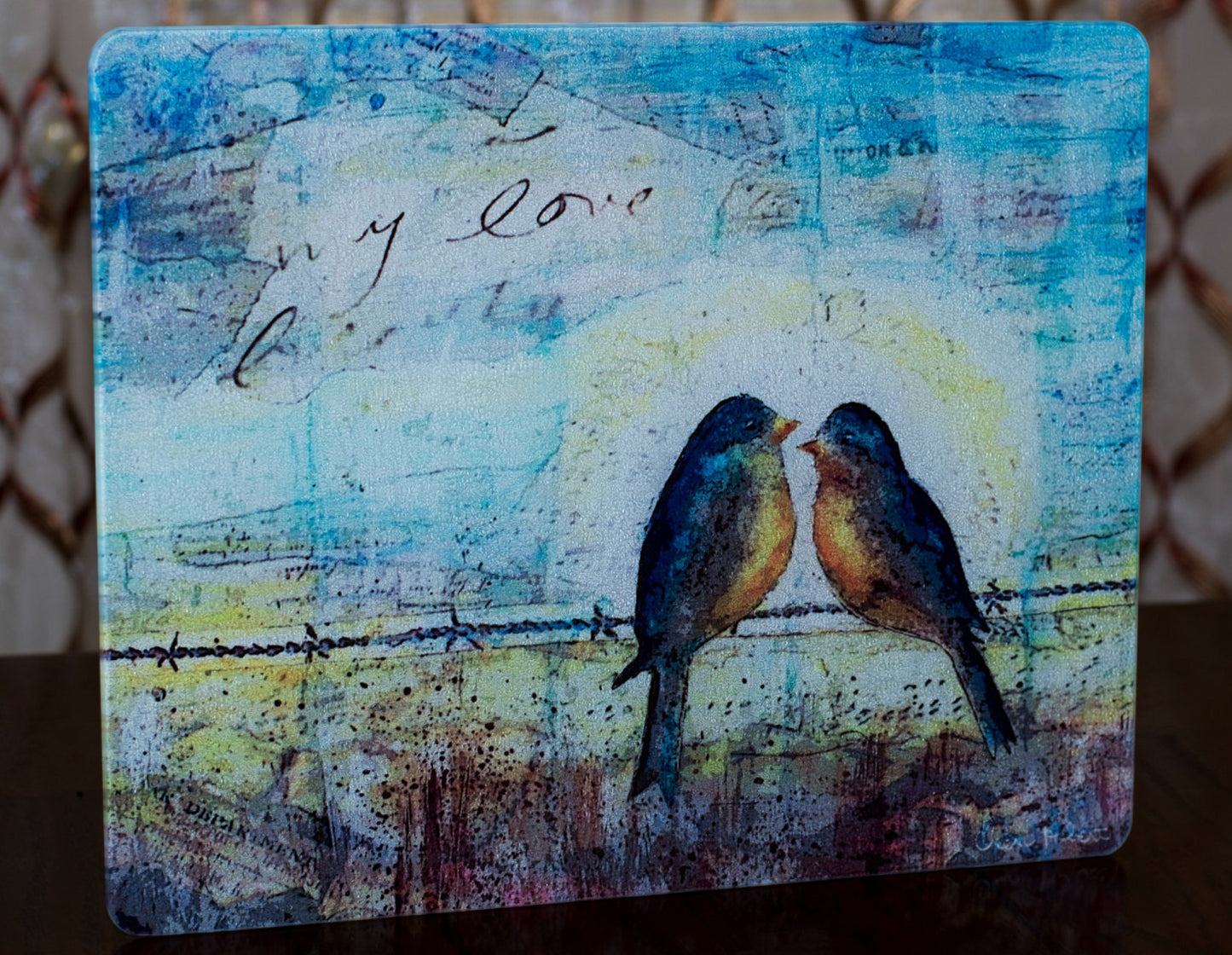 Blue Bird Cutting Board