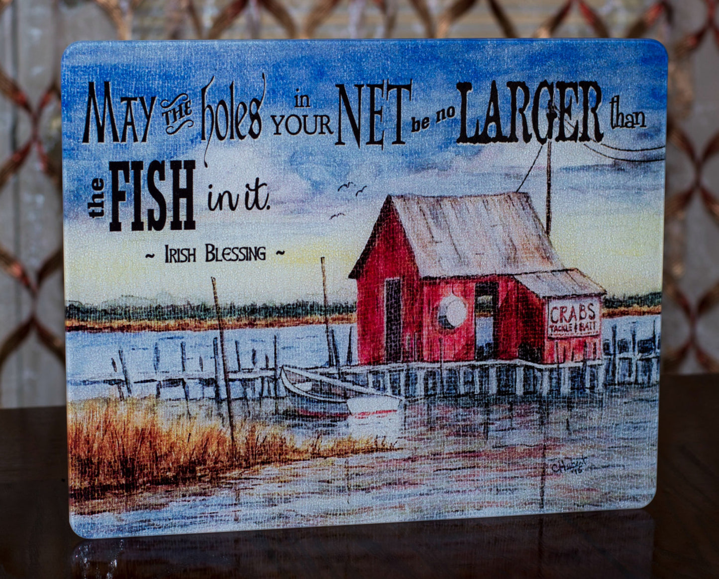Fishing Pier Cutting Board