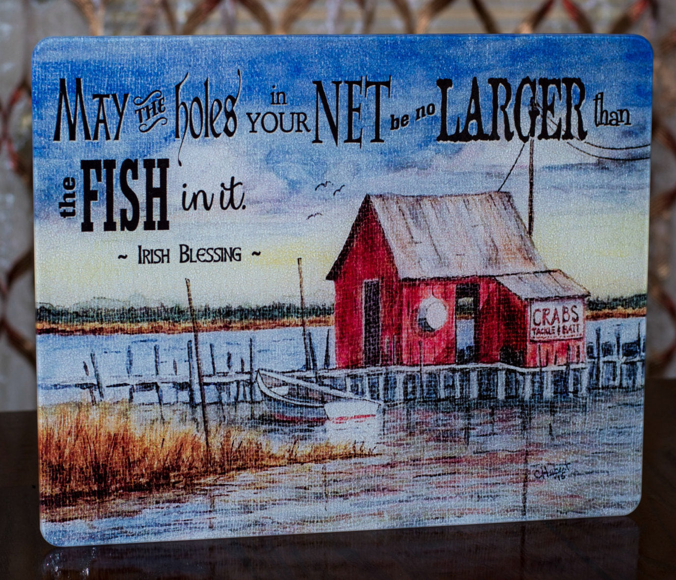 Fishing Pier Cutting Board