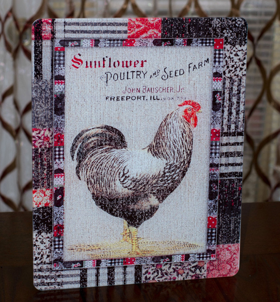 Country Chicken Cutting Board