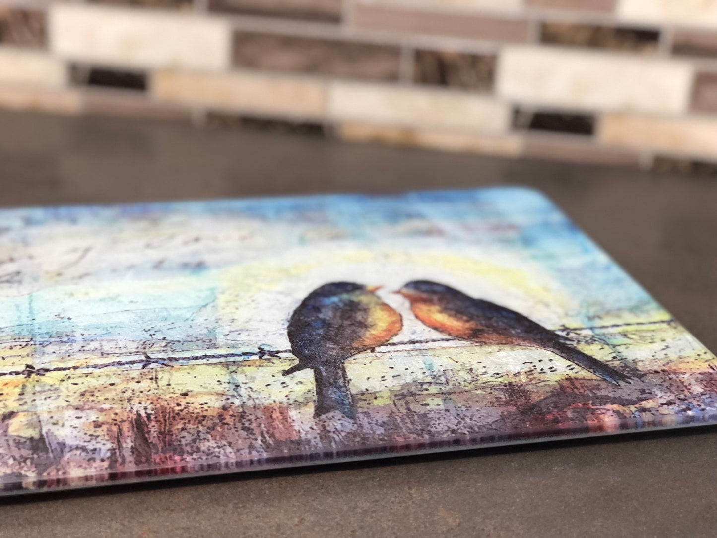 Blue Bird Cutting Board