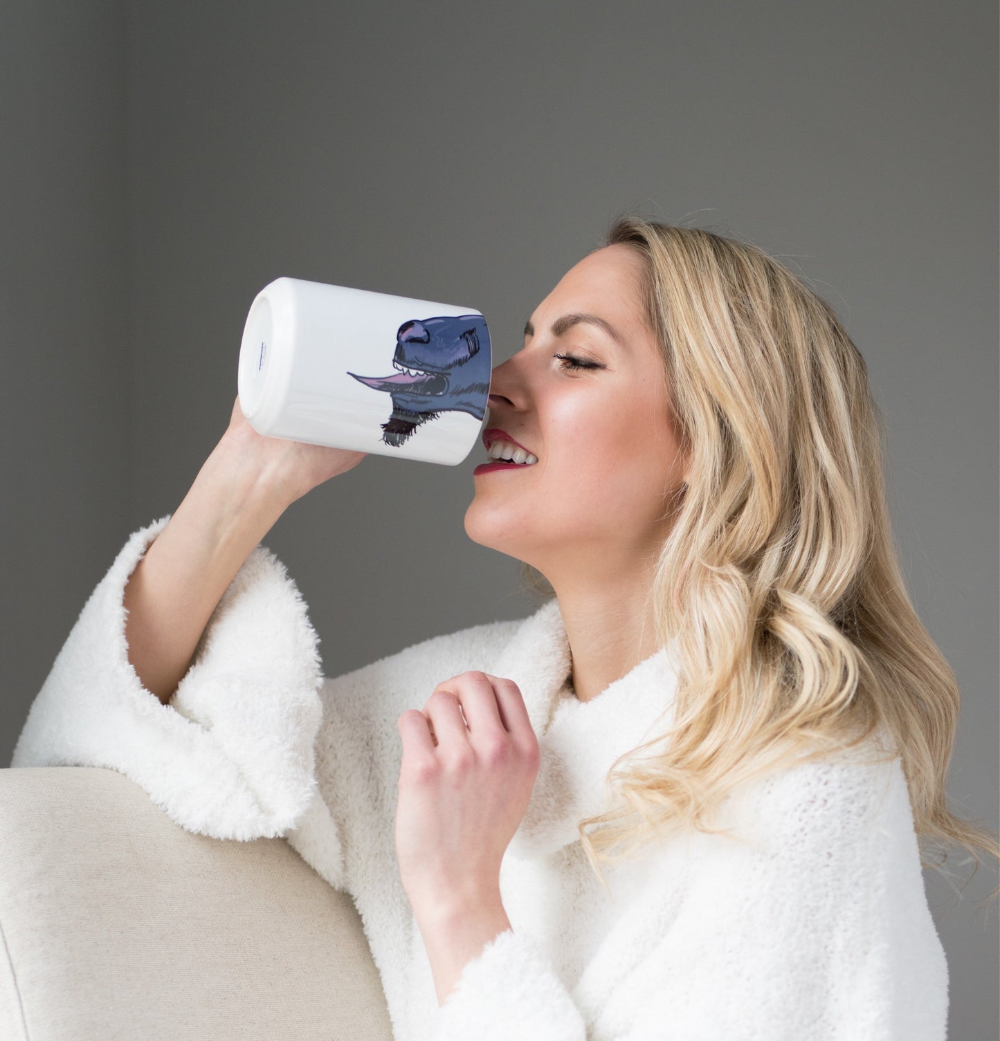 Cartoon Blue Goat by Snout Mugs®