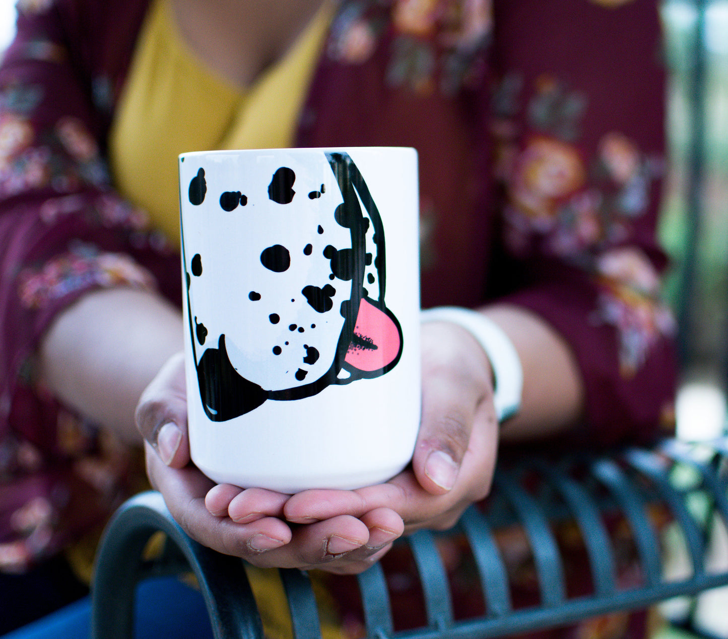 Cartoon Dalmatian Snout Mug
