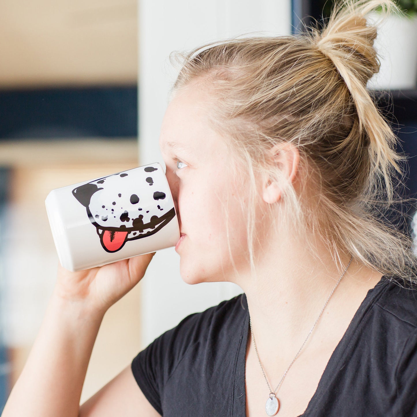 Cartoon Dalmatian Snout Mug