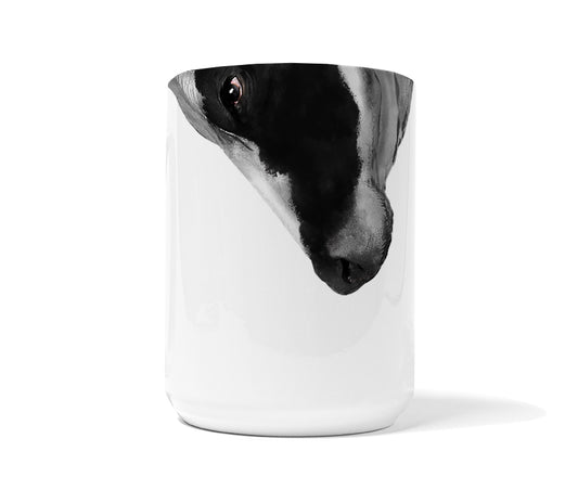 Black and White Cow Snout Mug