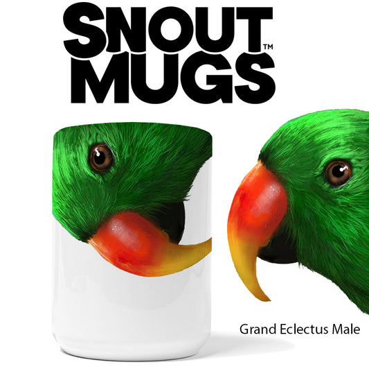 Realistic Grand Eclectus Male Snout Mug