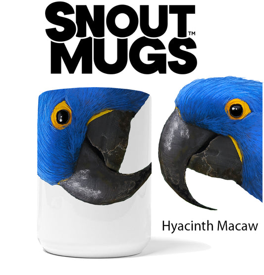 Realistic Hyacinth Macaw Snout Mug
