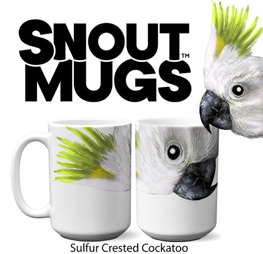 Realistic Sulfur Crested Cockatoo Snout Mug