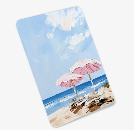 Pink Umbrella Days Cutting Board