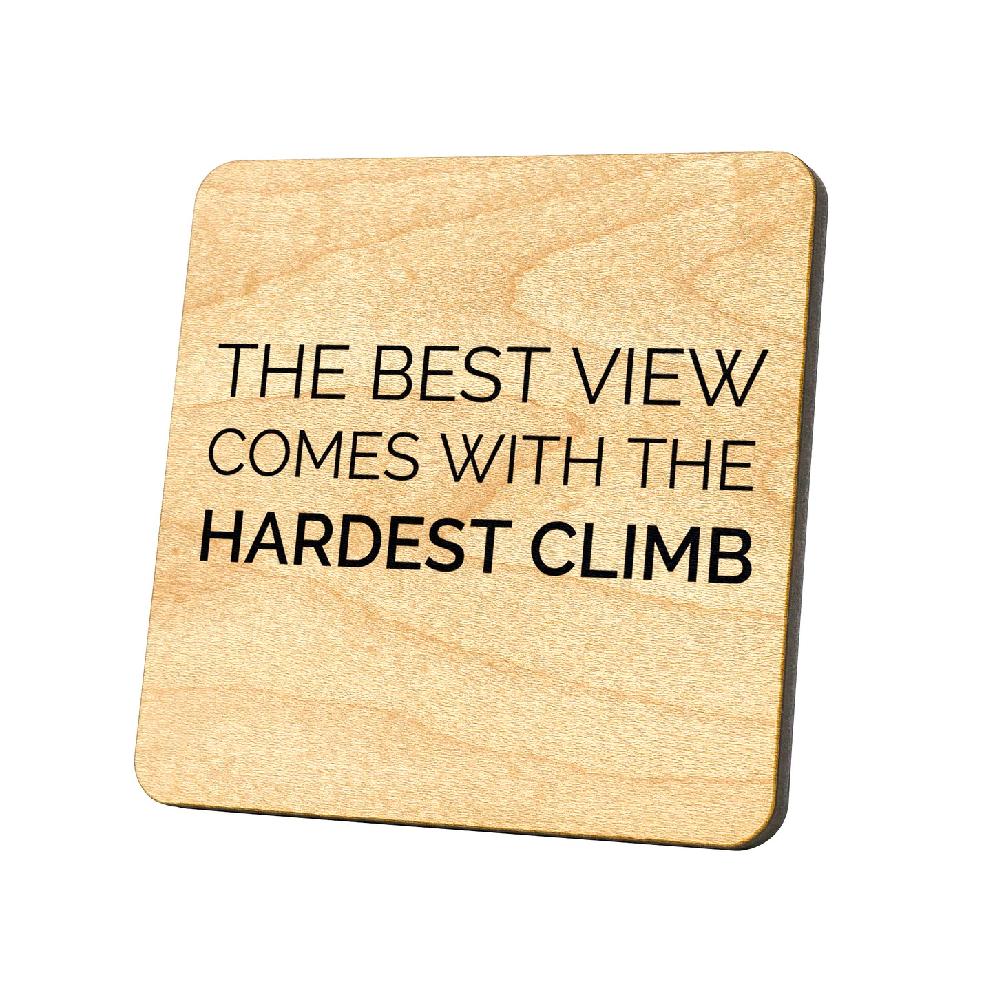 The Best View Comes With The Hardest Climb Quote Coaster