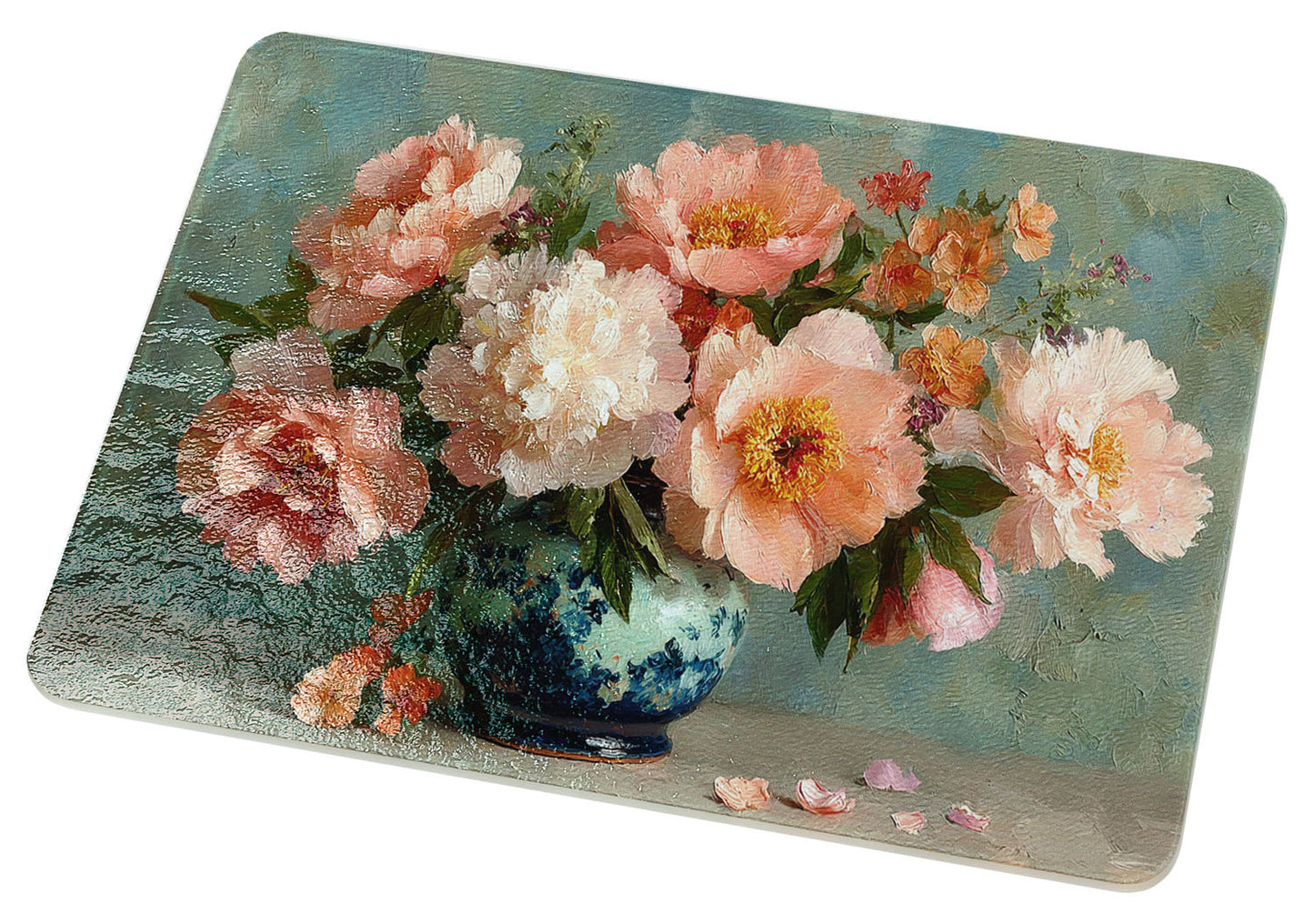 Porcelain Peonies Cutting Board
