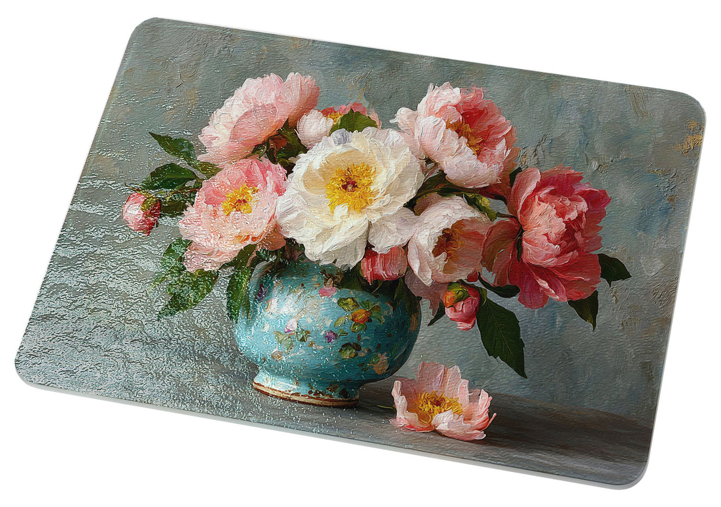 Cottage Peony Arrangement Cutting Board
