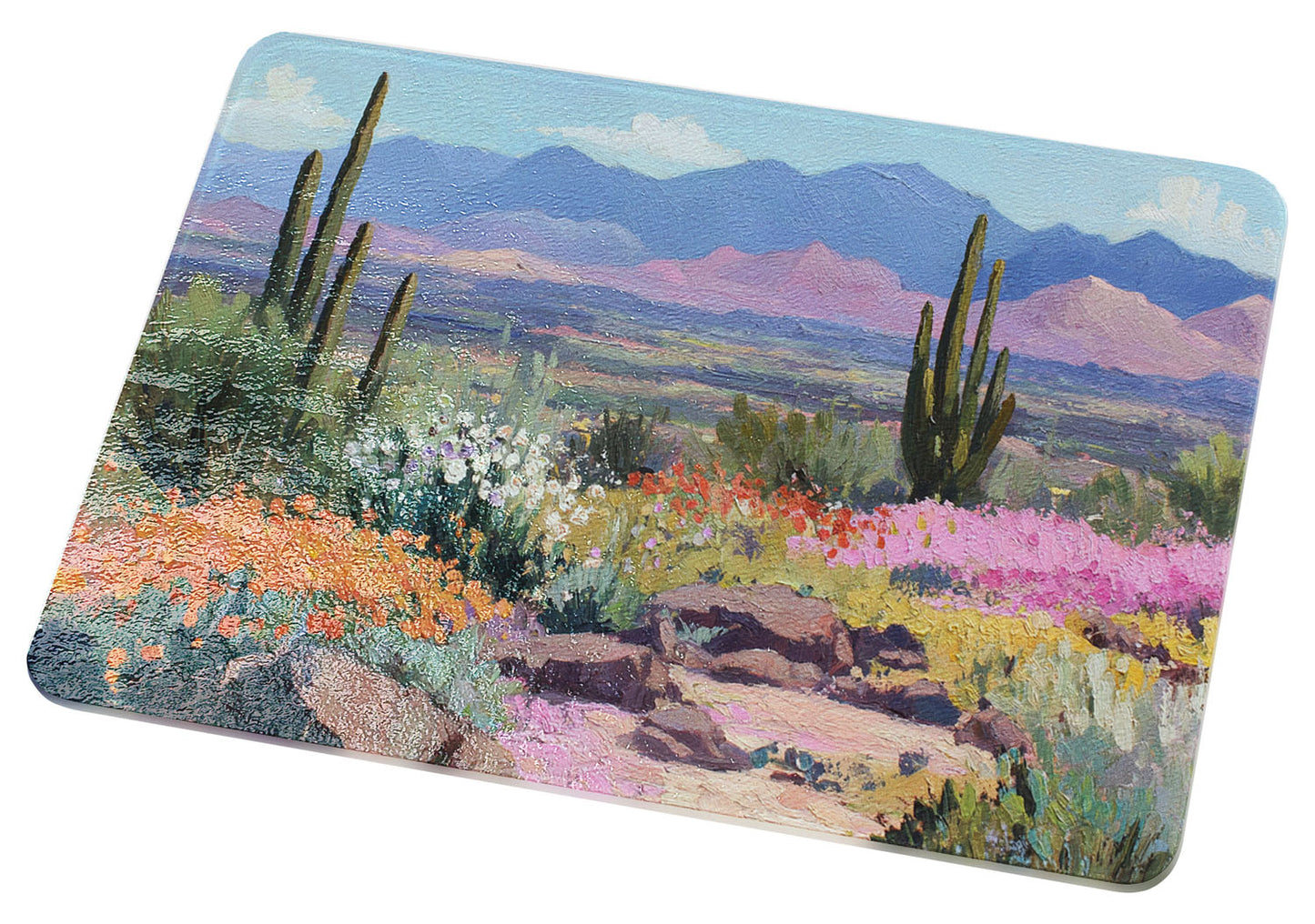 Spring Across the Mesa Cutting Board