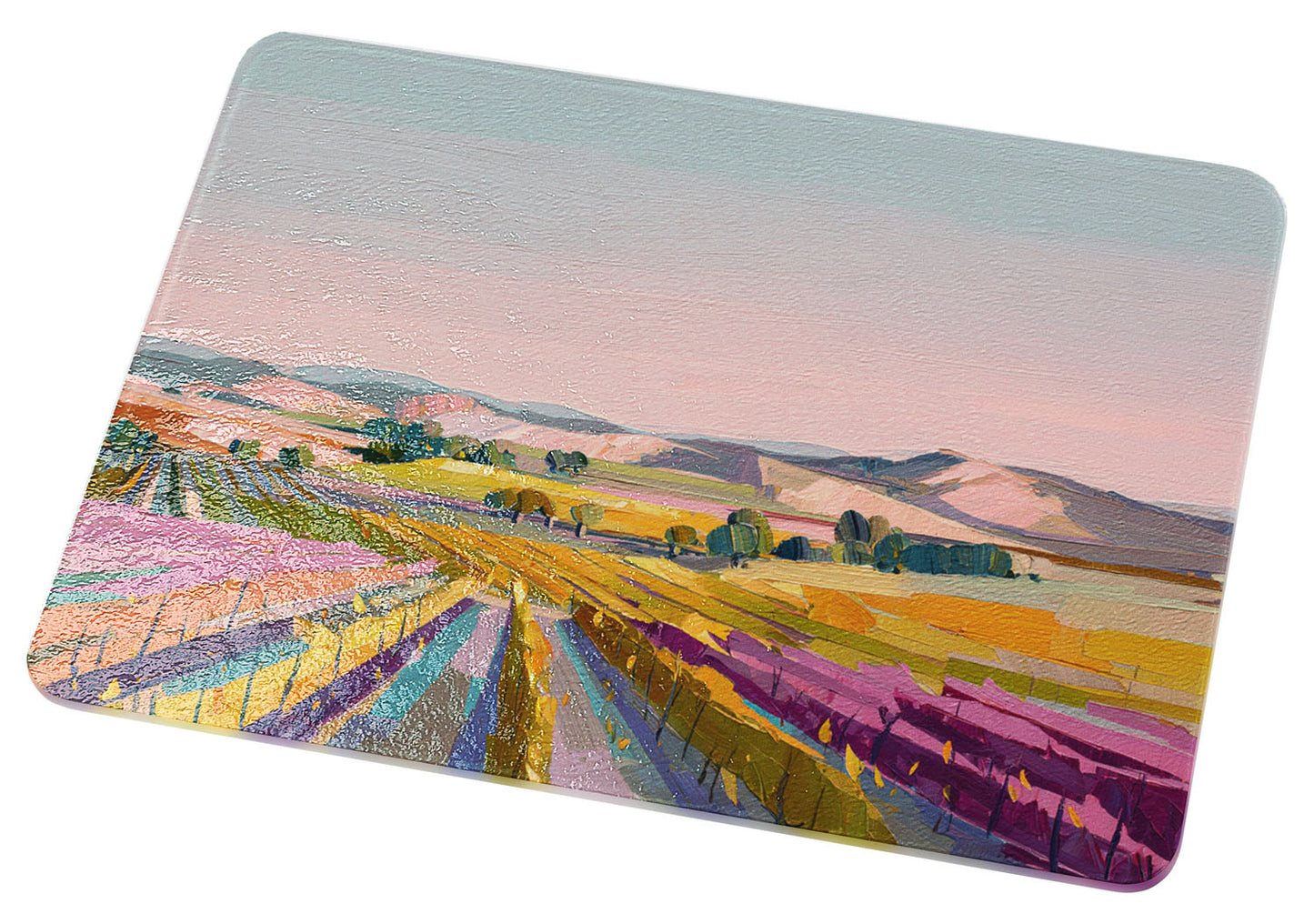 Pastel Valley Vineyard Cutting Board