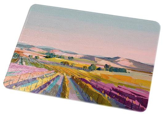 Pastel Valley Vineyard Cutting Board