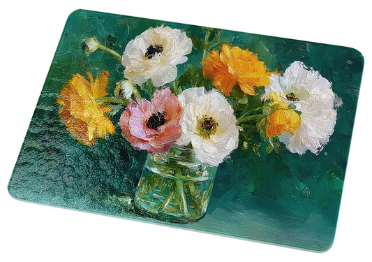 Meadowlight Ranunculus Cutting Board
