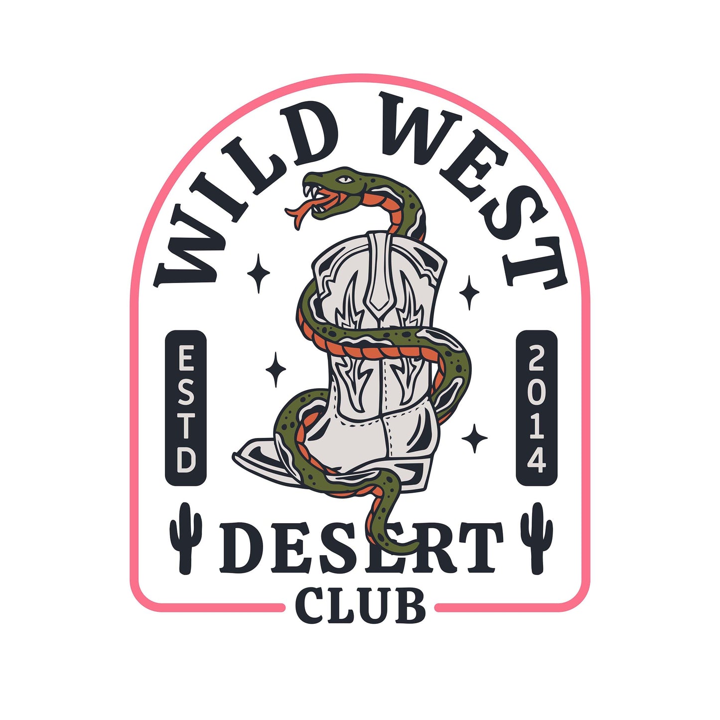Wild West Snake Boot Western Badge Mug