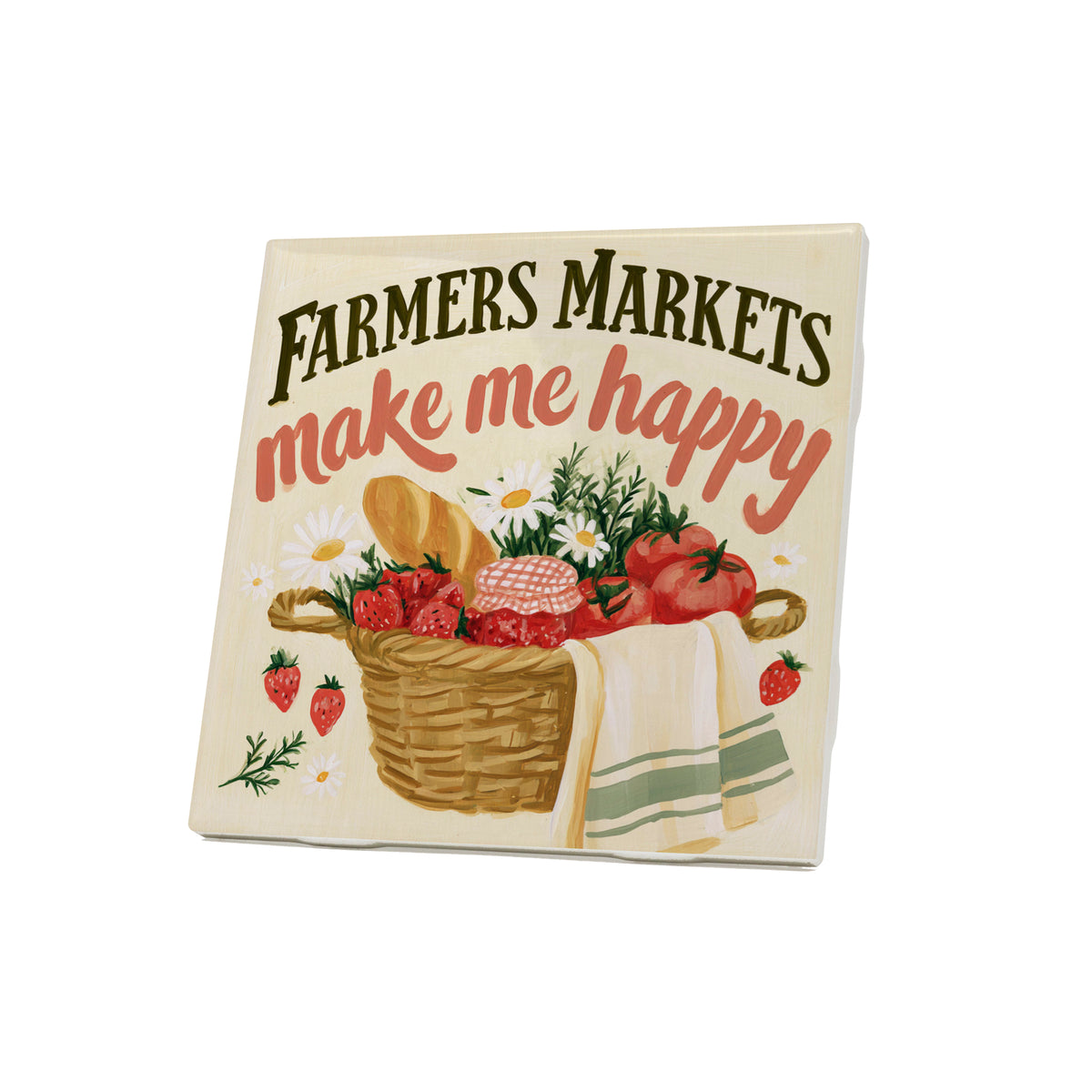 Farmers Market Happiness Coaster