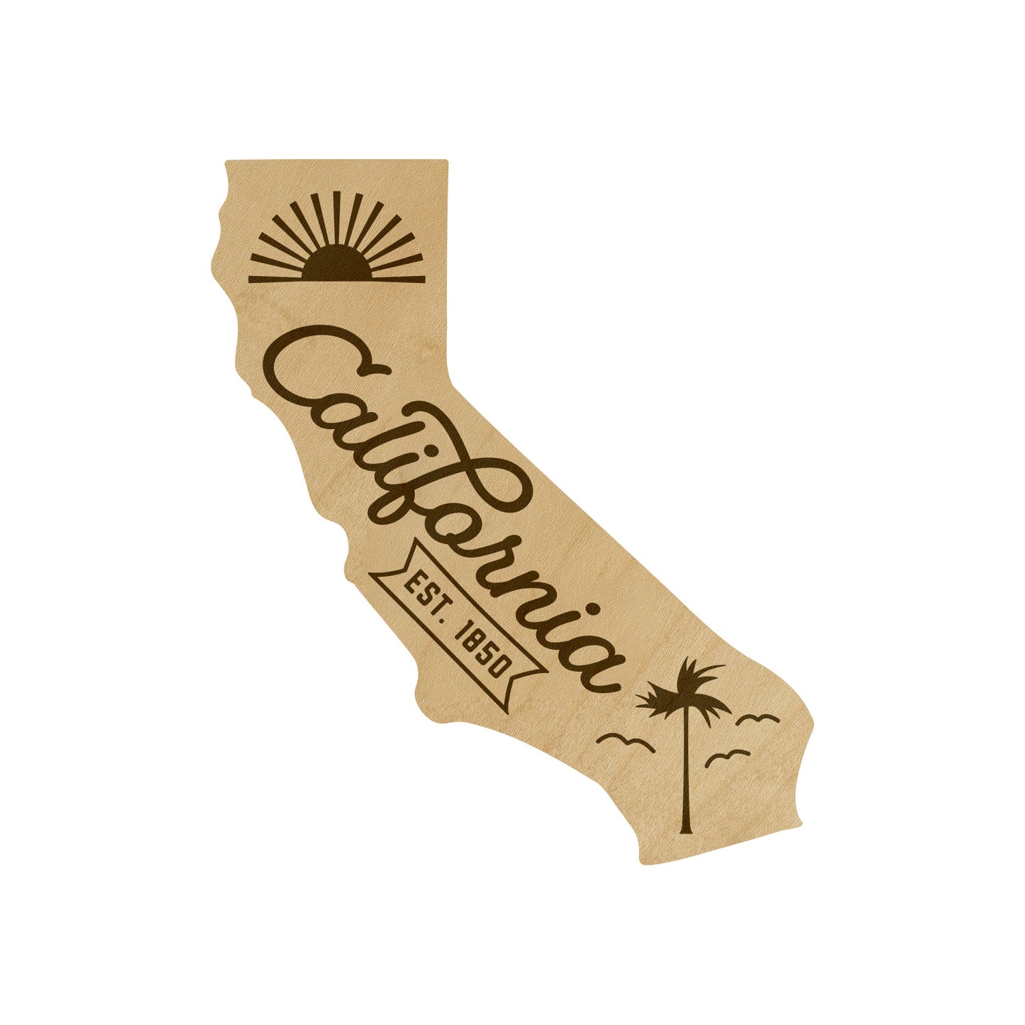 Wood State Shaped Magnets