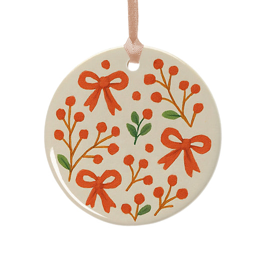 Ribboned Joy Ornament