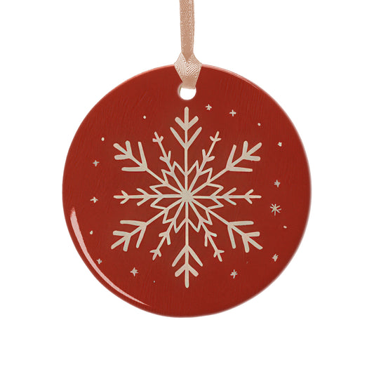 Crimson Flurry Ornament