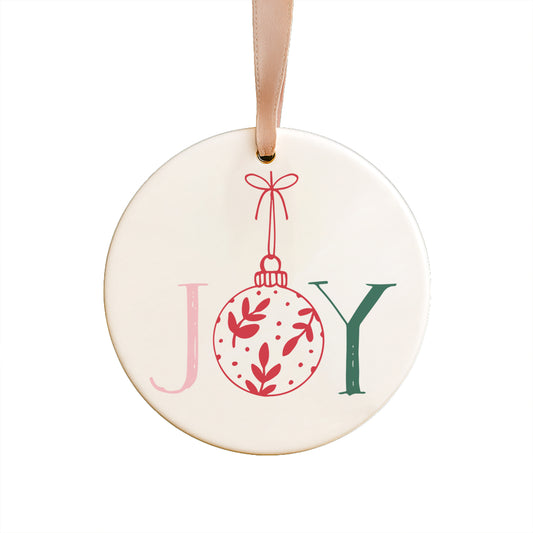 Joy Ceramic Ornament