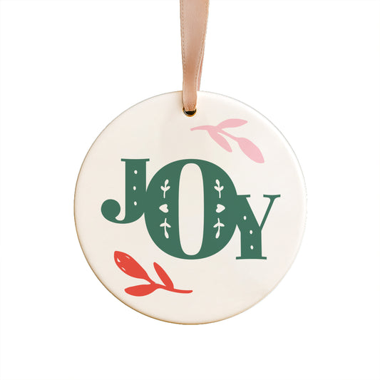 Joy Icon Ceramic Ornament