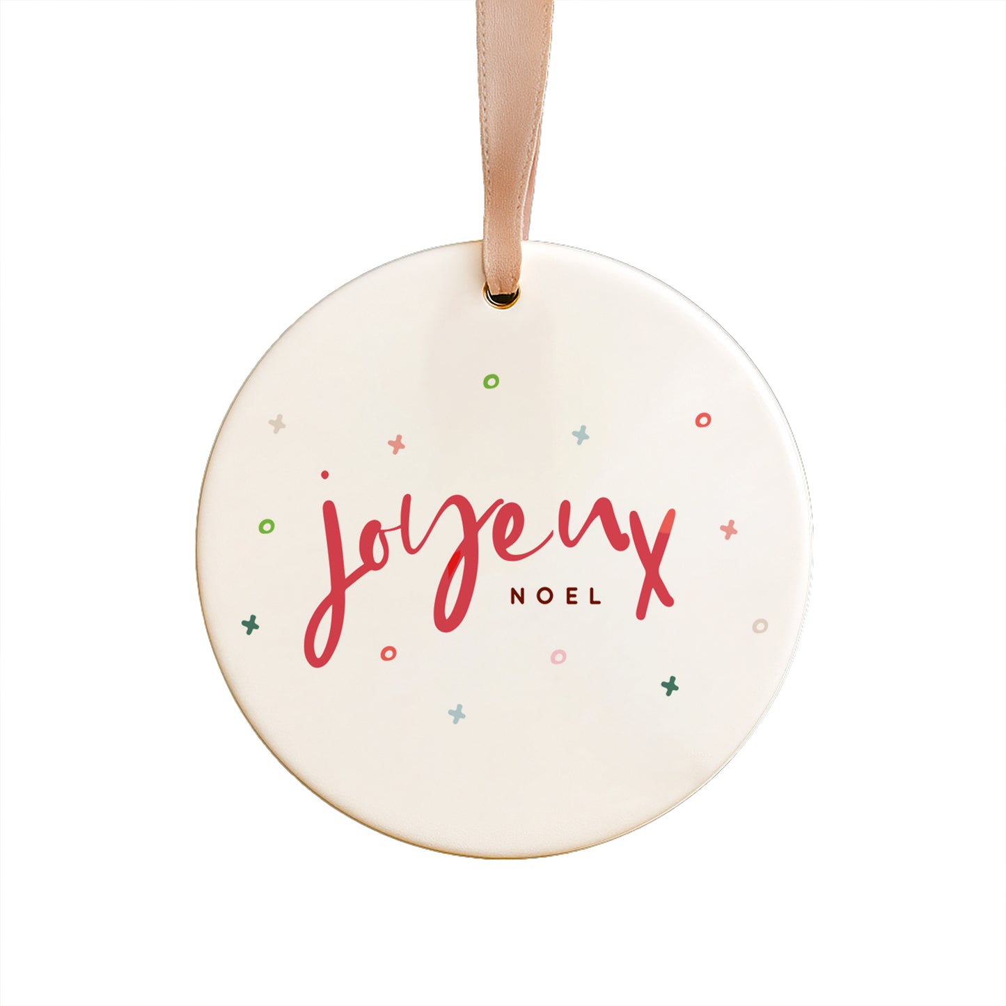 Joyeux Noel Ceramic Ornament