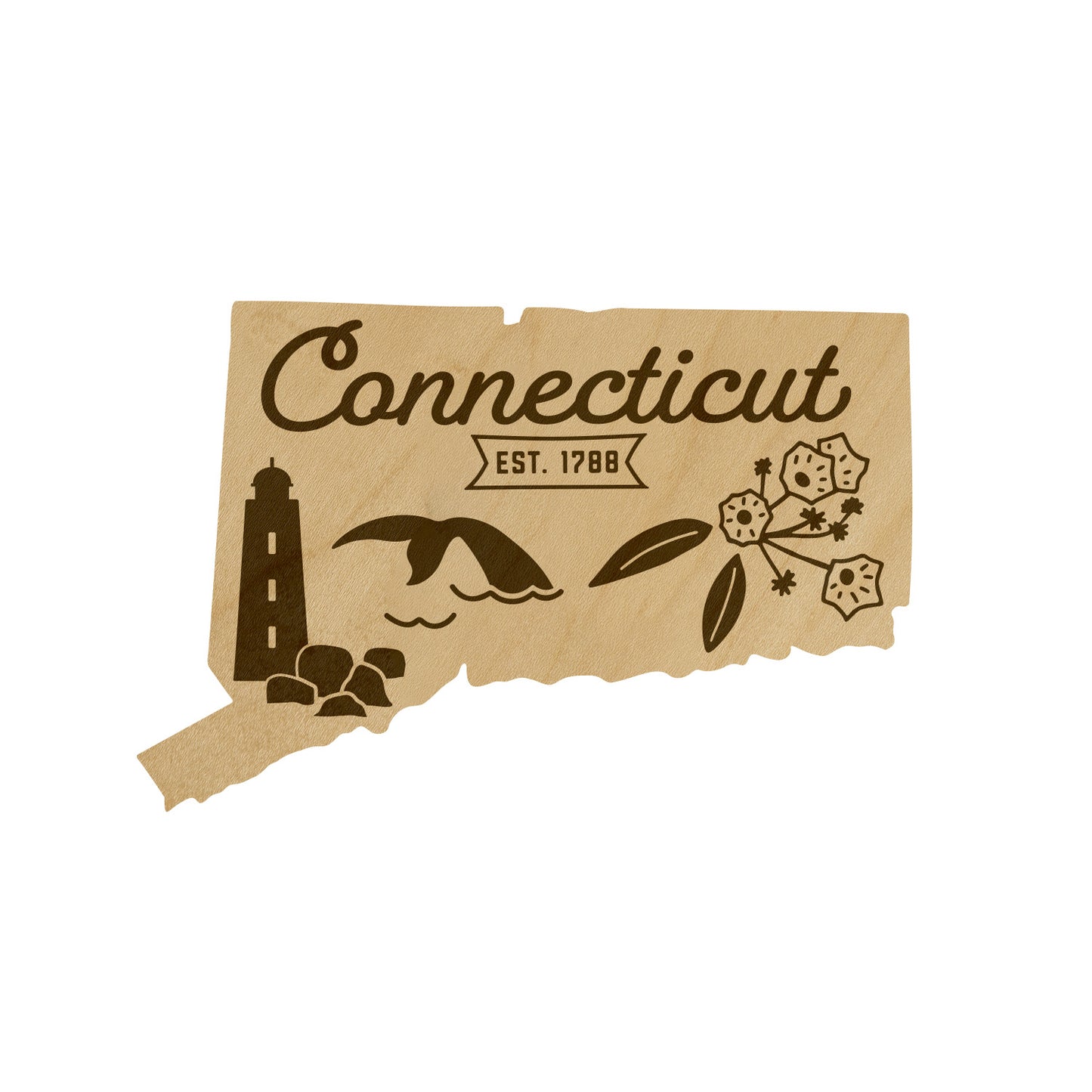 Wood State Shaped Magnets