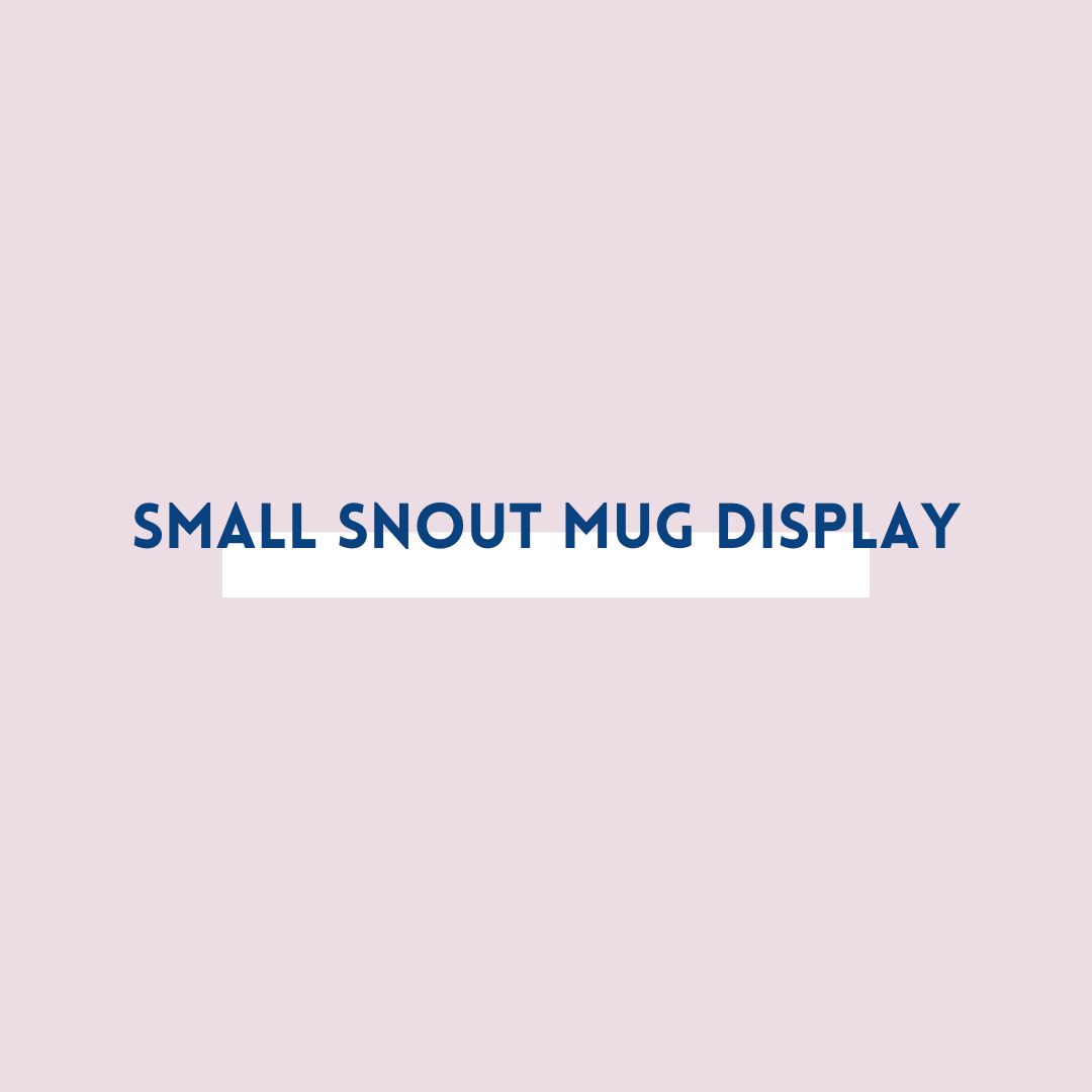 Small Snout Mug Display