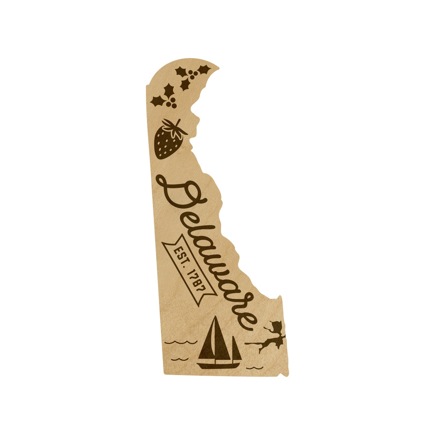 Wood State Shaped Magnets